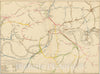 Historic Map : London Underground and Railway Map, 1876, , Vintage Wall Art