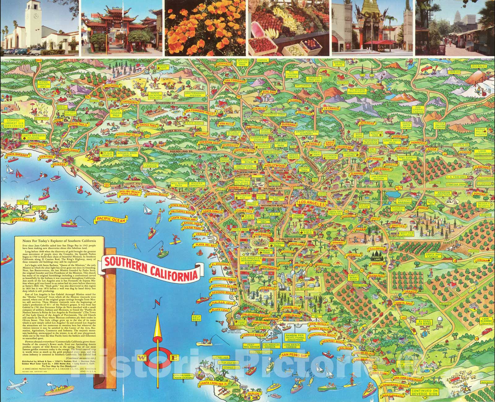 Southern California Map Wall