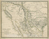 Historic Map : Central America II. Including Texas, California and the Northern States of Mexico, 1842, SDUK, v6, Vintage Wall Art