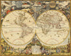Historic Map : [World Map], 1700, , Vintage Wall Art
