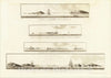 Historic Map : [Boston -- 4 Views From The Harbor], 1777, Joseph Frederick Wallet Des Barres, Vintage Wall Art