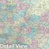 Historic Map : European Russia, Tardieu, 1874, Vintage Wall Art