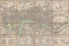 Historic Map : London, Bowles, 1795, Vintage Wall Art