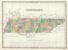 Historic Map : Tennessee, Finley, 1828, Vintage Wall Art