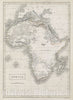 Historic Map : Africa, Black, 1840, Vintage Wall Art