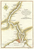 Historic Map : Tonkin River Red River or Song Hong and Hanoi, Vietnam, Bellin, 1750, Vintage Wall Art