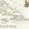 Historic Map : The West Indies and Florida, Vaugondy, 1750, Vintage Wall Art