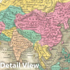 Historic Map : Asia, Finley, 1828, Vintage Wall Art