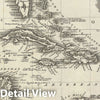 Historic Map : The West Indies "Cuba, Hispaniola, Porto Rico", Malte-Brun, 1828, Vintage Wall Art
