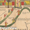 Historic Map : Amish or Pennsylvania Dutch Allegorical Broadside, Villee, 1820, Vintage Wall Art