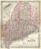 Historic Map : Maine, Colton, 1872, Vintage Wall Art