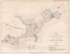 Historic Map : Plan of Wellington, New Zealand, Felton Mathew, 1842, Vintage Wall Art