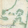 Historic Map : Cape Fear, North Carolina, U.S. Coast Survey, 1855, Vintage Wall Art