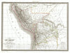 Historic Map : Peru, Bolivia, and Ecuador, Lapie, 1829, Vintage Wall Art
