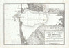 Historic Map : Plan of Mobile Bay, Alabama, Direccion Hidrografico, 1808, Vintage Wall Art