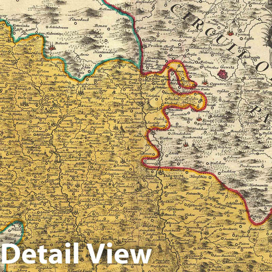 Historic Map : Moravia, Czech Republic, Homann, 1720, Vintage Wall Art