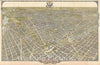 Historic Map : Bird's Eye View Washington, D.C., Olse, 1921, Vintage Wall Art