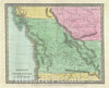 Historic Map : Oregon Territory, Burr, 1833, Vintage Wall Art