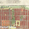 Historic Map : Pondicherry, India, Bellin, 1741, Vintage Wall Art
