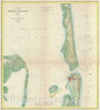 Historic Map : Brazos Santingo, Texas, U.S. Coast Survey, 1867, Vintage Wall Art