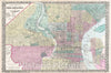 Historic Map : Philadelphia, Pennsylvania, Mitchell, 1876, Vintage Wall Art