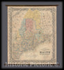 Historic Map : Maine, Colton, 1855, Vintage Wall Art