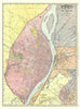 Historic Map : Plan of St. Louis, Missouri, Rand McNally, 1891, Vintage Wall Art
