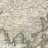 Historic Map : Asia, Malte-Brun, 1828, Vintage Wall Art