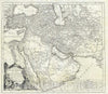 Historic Map : Persia, Arabia and Turkey, Santini, 1778, Vintage Wall Art