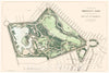 Historic Map : Plan of Prospect Park, Brooklyn, New York, Vaux and Olmsted, 1869, Vintage Wall Art