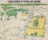 Historic Map : Pictorial Map of Beijing and Environs, Science Press, 1936, Vintage Wall Art