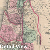 Historic Map : Palestine, Israel, or The Holy Land, Johnson, 1865, Vintage Wall Art