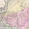Historic Map : Astoria and Long Island City, Queens, New York, Beers, 1873, Vintage Wall Art