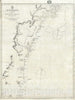 Historic Map : Nautical Chart Eastern Australia: Barriga Point to Jervis Bay, Stokes, 1865, Vintage Wall Art