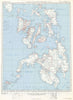Historic Map : Army Map Service Road Map of The Central and Southern Philippines, 1944, Vintage Wall Art