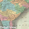 Historic Map : India, Burr, 1835, Vintage Wall Art