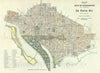 Historic Map : Washington D.C., Evening Star, 1889 v2, Vintage Wall Art