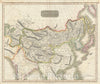 Historic Map : Tartary "Mongol Empire of Central and East Asia", Thomson, 1814, Vintage Wall Art