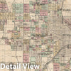 Historic Map : Plan of Omaha, Nebraska, Mann and Wolfe, 1887, Vintage Wall Art