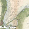 Historic Map : Holmes' Hole, Martha's Vineyard, Massachusetts, U.S. Coast Survey, 1847, Vintage Wall Art