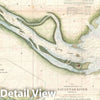 Historic Map : Nautical Chart The Savanna River, Georgia, U.S. Coast Survey, 1855, Vintage Wall Art