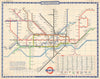 Historic Map : Station Size Map of The London Underground, Paul E. Garbutt, 1972, Vintage Wall Art