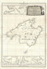 Historic Map : Nautical Chart Mallorca, Spain, Tofino, 1787, Vintage Wall Art