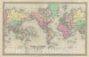 Historic Map : The World of Mercator's Projection, Lloyd, 1862, Vintage Wall Art