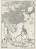 Historic Map : Southeast Asia, The East Indies, China, Korea and Japan, D'Anville, 1752, Vintage Wall Art
