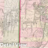 Historic Map : Utah and Nevada, Mitchell, 1866, Vintage Wall Art