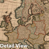 Historic Map : Europe, Visscher, 1677, Vintage Wall Art