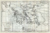 Historic Map : Greece and The Greek Archipelago, Delisle de Sales, 1782, Vintage Wall Art