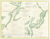 Historic Map : Calibogue Sound and Skull Creek, South Carolina, U. S. Coast Survey, 1862, Vintage Wall Art