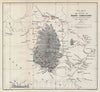 Historic Map : Mount Cameroons, West Africa, Johnston, 1877, Vintage Wall Art
